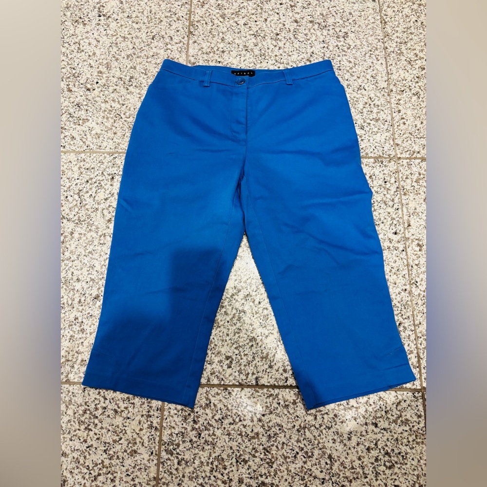 TRIBAL Bright Blue Cropped Jean Pants, Size 8